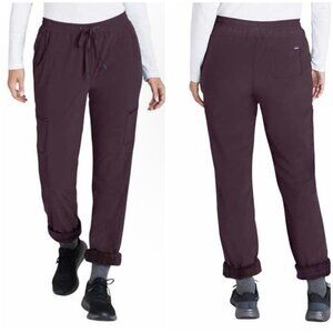Eddie Bauer Women's Polar Fleece Lined Pull On Pants Purple 4 Small